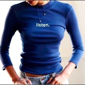 New Daydream Nation Navy “listen.” Top